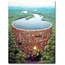 River 5D Diamond Painting DIY Embroidery Cross Stitch Kit Art Wall Decoration