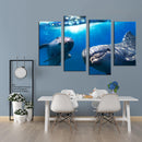 4pcs Dolphin Canvas Print Picture Living Room Bedroom Painting Picture