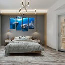4pcs Dolphin Canvas Print Picture Living Room Bedroom Painting Picture