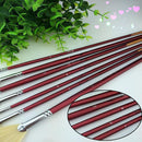 6pcs Artist Paint Brushes Set Pig Hair Oil Watercolour Painting Craft Art Kit