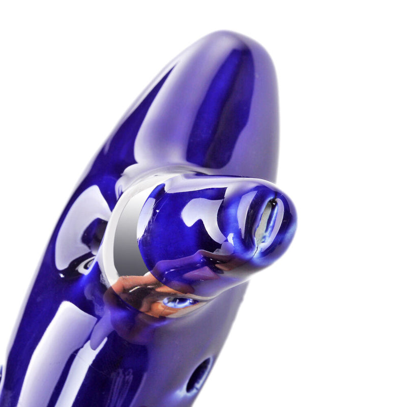 1 x Professional 12 Holes Ocarina Smoldering Treble C Key Flute Handmade Ceramic