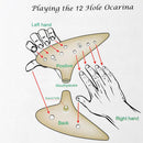 12-Holes Ocarina Ceramic Alto C Legend of Zelda Ocarina Flute Blue Newest Useful