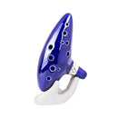 12-Holes Ocarina Ceramic Alto C Legend of Zelda Ocarina Flute Blue Newest Useful