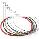 12x set Steel Rainbow Colorful Color Strings for Acoustic Guitar Good Quality