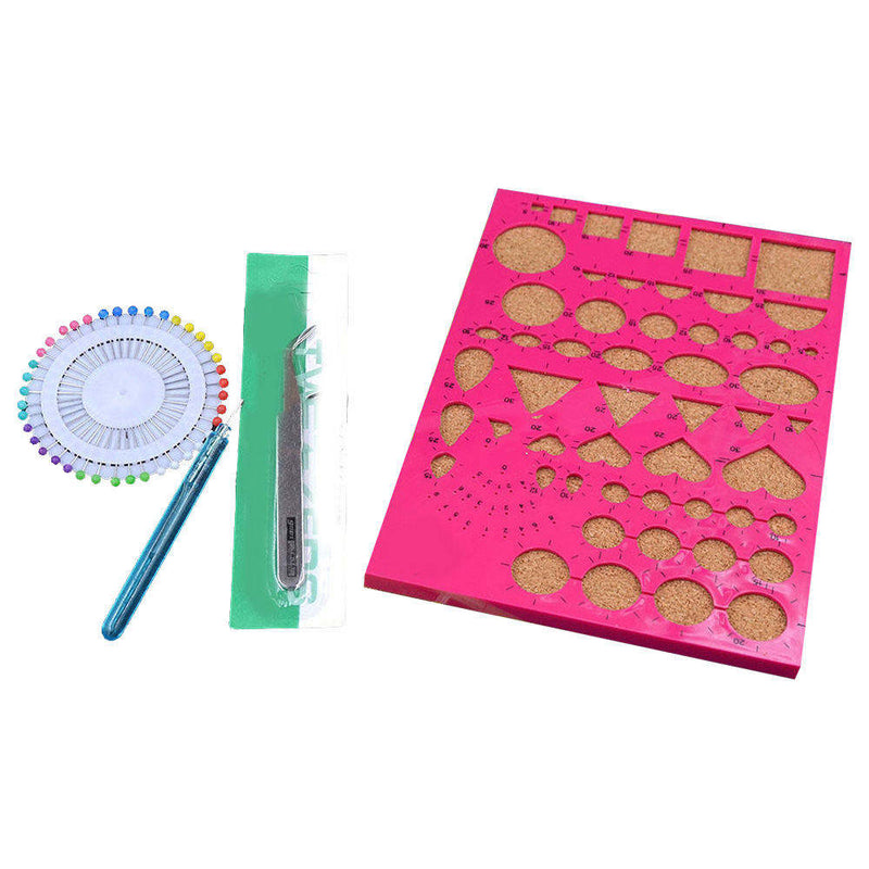 1 set Tweezer Needle Pins Slotted Pen Tool Kits Paper DIY Set Quilling Paper Hot