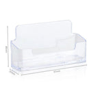 6x Clear Desktop Business Card Holder Display Stand Acrylic Plastic Desk Shelf