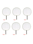 6pcs Round Fan Children DIY Hand-painted Blank Fan Painting White Fan Cool Fan