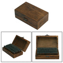 70x Rubber Wood Alphabet Number Letter Stamp Stamper Set DIY Craft w/ Wooden Box