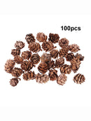100 Pcs Mini Natural Dried Pine Cones In Bulk For Accents Ornament Christmas New