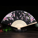 Lots Chinese Japanese Folding Silk Butterfly & Flowers Bamboo Pocket Hand Fan