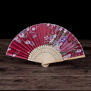 Lots Chinese Japanese Folding Silk Butterfly & Flowers Bamboo Pocket Hand Fan