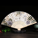 Lots Chinese Japanese Folding Silk Butterfly & Flowers Bamboo Pocket Hand Fan