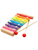 Eight-Tone knocking Piano Early Education Toys Wooden Kids Musical Hand Knock