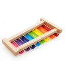 Eight-Tone knocking Piano Early Education Toys Wooden Kids Musical Hand Knock