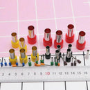 40Pieces Round Clay Cutters Plastic and Steel Indentation Circle Shape Cutters