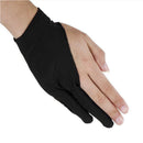 Sketching Painting Black Two Finger Anti-fouling Glove Mitten Drawing Glove
