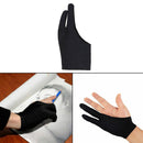 2pc Black Drawing Two Finger Glove Artist Graphics Painting Anti-fouling Glove