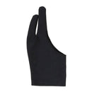 Sketching Painting Black Two Finger Anti-fouling Glove Mitten Drawing Glove