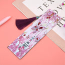 DIY Tower Shaped Diamond Painting Creative Leather Bookmarks with Tassel Gifts