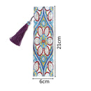 DIY Special Shaped Diamond Painting Leather Tassel Bookmark Creative Crafts P4PM