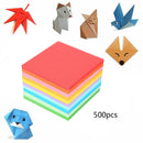 100Pcs 7x7cm Square Origami Paper Folding Solid Color Papers for DIY Craft