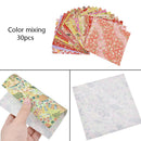 Japanese Origami Folding Craft Paper Chiyogami Traditional Flower Design *30pcs