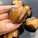 Wholesale Price! 10Pcs 30mm Natural Stone Crystal Heart Shaped Jewelry Pendant