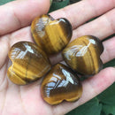 Wholesale Price! 10Pcs 30mm Natural Stone Crystal Heart Shaped Jewelry Pendant