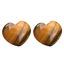 Wholesale Price! 10Pcs 30mm Natural Stone Crystal Heart Shaped Jewelry Pendant