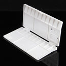 1x Rectangle Folding Paint Palette Artist Painting Pallet 25 Mixing Wells Art