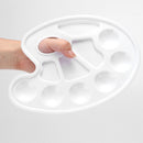 Plastic Tray Watercolour Oil Palette DIY Art Craft Painting 10 Wells White
