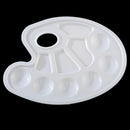Plastic Tray Watercolour Oil Palette DIY Art Craft Painting 10 Wells White