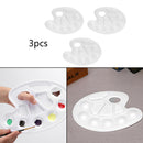 Acrylic Mixing Paint Draw Nail Art Watercolor Plastic Palette Tray 3 piece Hot