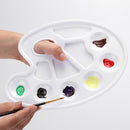 Plastic Tray Watercolour Oil Palette DIY Art Craft Painting 10 Wells White