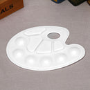 Plastic Tray Watercolour Oil Palette DIY Art Craft Painting 10 Wells White