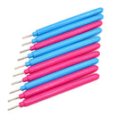 10Pcs Economic Papercarft Plastic Slotted Paper Quilling Tools DIY Curling Pen
