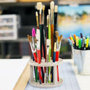 Artist Paint Brush Stand Holder Many Holes Plastic Pencil Pen Desktop Organizers