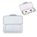 18-Well Rectangular Plastic Watercolor Palette Box Paint Tray Palette