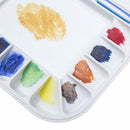 18-Well Rectangular Plastic Watercolor Palette Box Paint Tray Palette