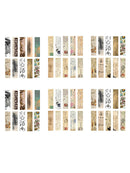 60x Bookmarks Paper Book Mark Magazine Label Memo Office Stationery