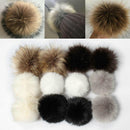 12X Faux Fur Pom Pom Ball For Hat Bags Keychain Fluffy Ball Pendant Accessories