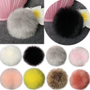 12Pcs Faux Fur Pompoms for Hat Fluffy Keychain Fur Ball Accessory Newest Useful