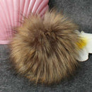 12X Faux Fur Pom Pom Ball For Hat Bags Keychain Fluffy Ball Pendant Accessories