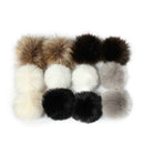 12X Faux Fur Pom Pom Ball For Hat Bags Keychain Fluffy Ball Pendant Accessories