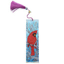 DIY Special Flower Shaped Diamond Painting Leather Tassel Bookmark Handicrafts