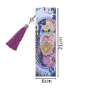 DIY Owl Shaped Diamond Painting Leather Bookmark Tassel Book Marks Card Gifts