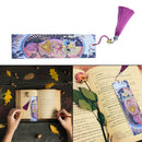 DIY Owl Shaped Diamond Painting Leather Bookmark Tassel Book Marks Card Gifts