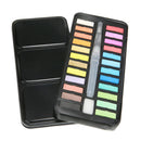 24 Colors Professional Watercolor Paint Set with Water Brush Foldable Nice Fashi