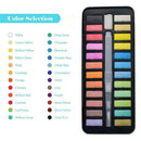 24 Colors Professional Watercolor Paint Set with Water Brush Foldable Nice Fashi
