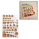 2PC Paper Quilling Template Mould Board Papercraft DIY Crimper Art Tools Supply